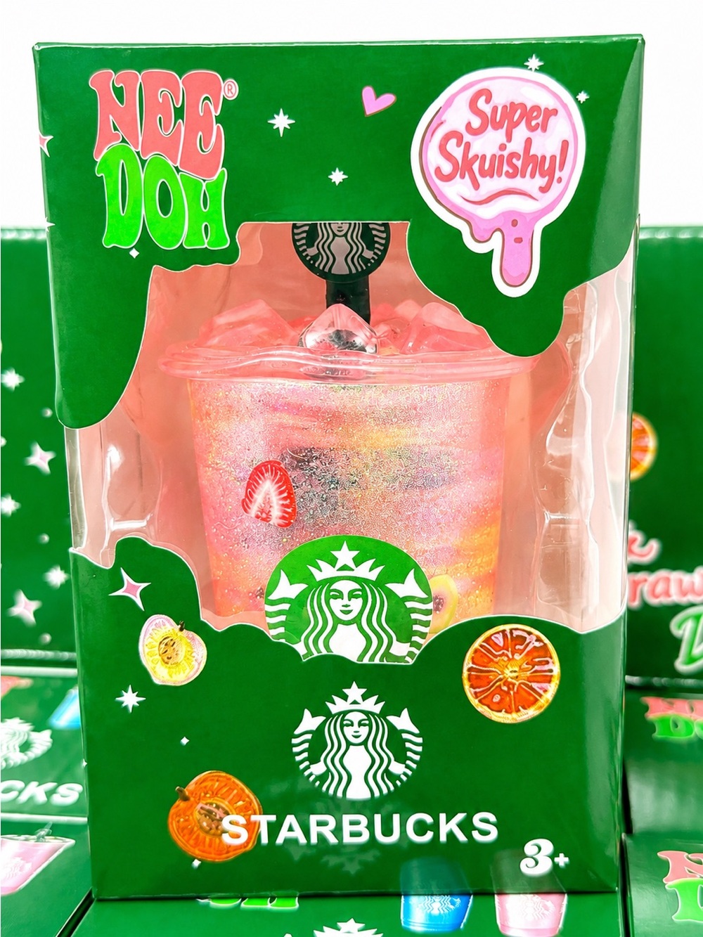 Pink Drink Refresher Starbucks Sugar Squishy Cup Squeezy Toy
